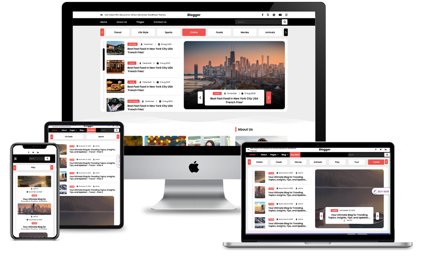Blogging WordPress Theme Responsive