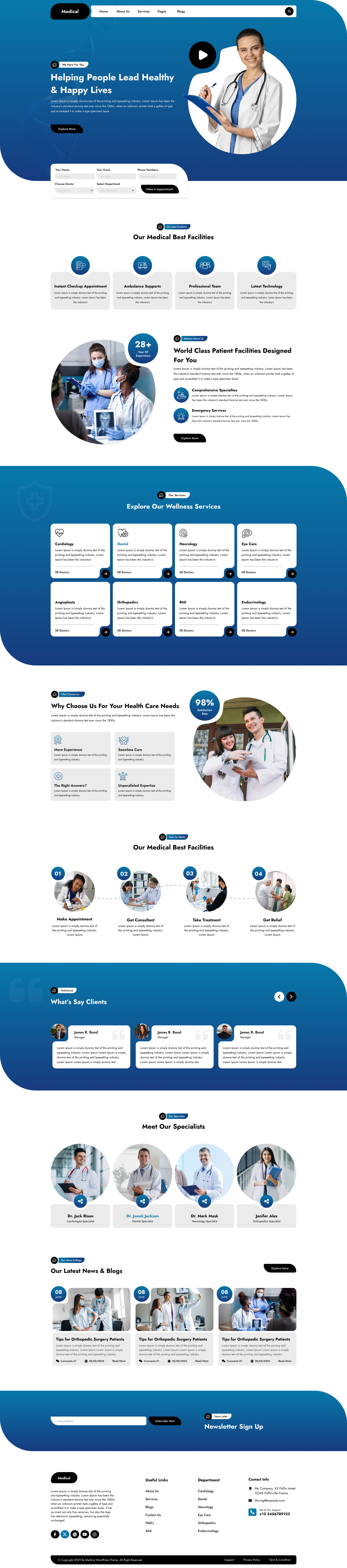 Medical WordPress Theme for Clinics Hospitals and Health Centers