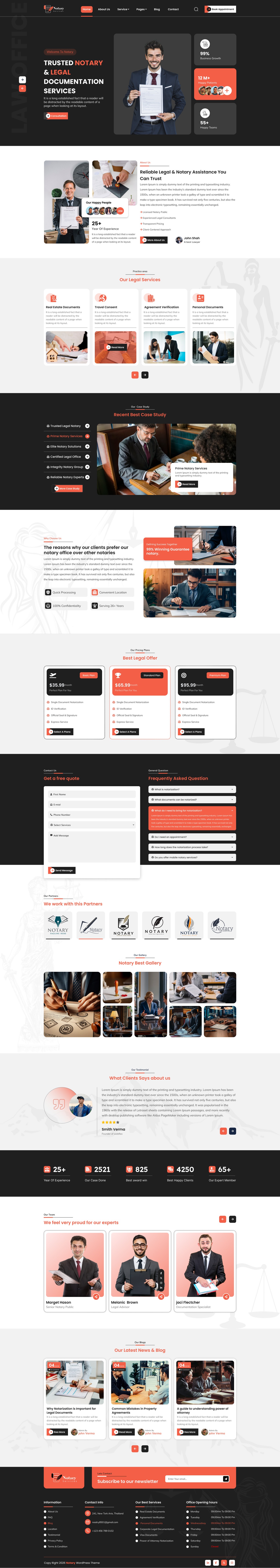 Notary WordPress Theme