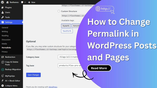 Change Permalink In WordPress
