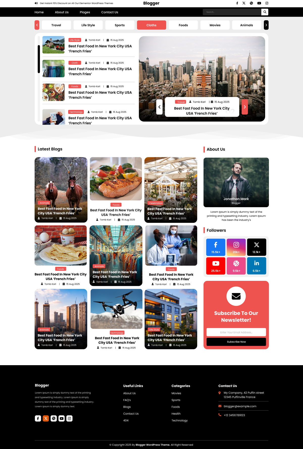 Flex Blogging Flex Theme