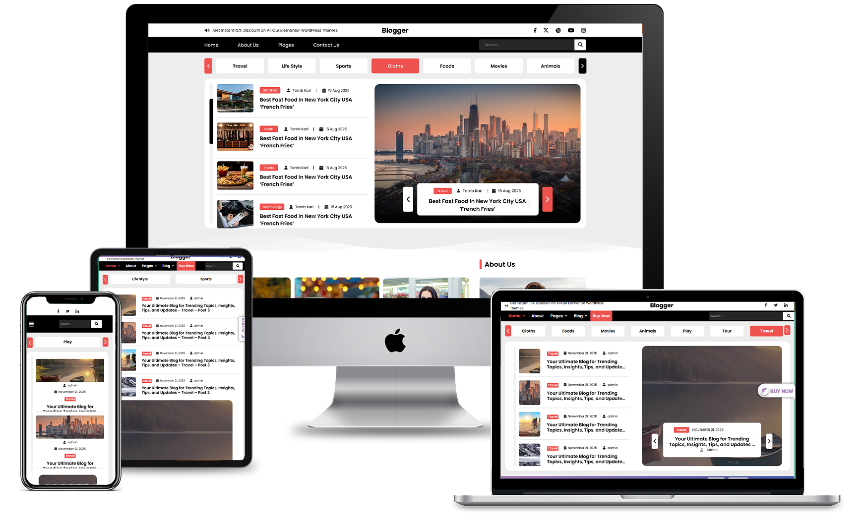 Blogging WordPress Theme