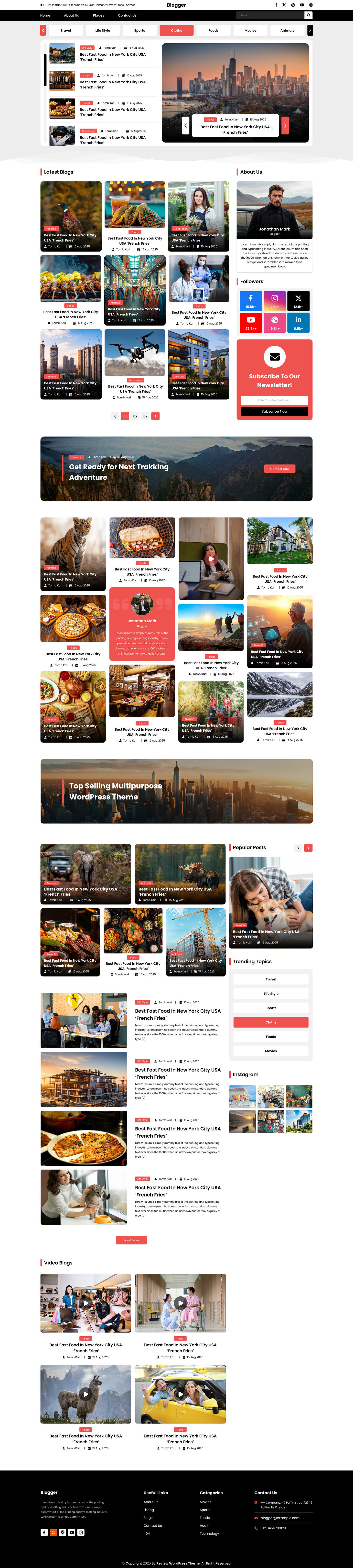 Blogging WordPress Theme