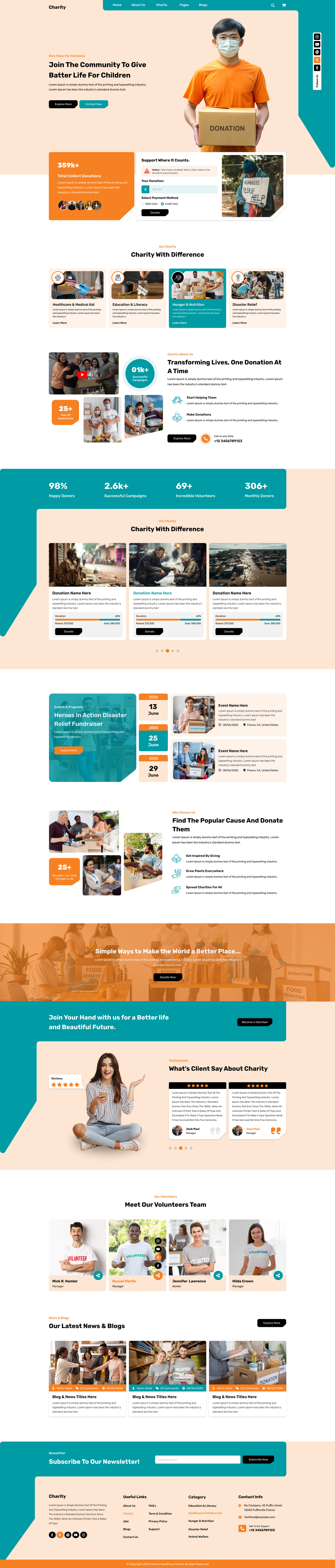 Charity WordPress Theme