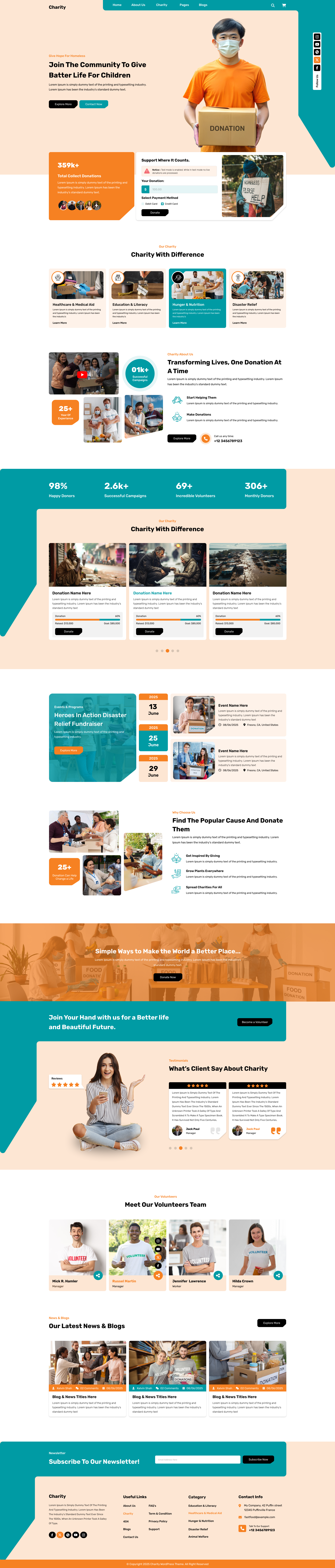 Charity WordPress Theme