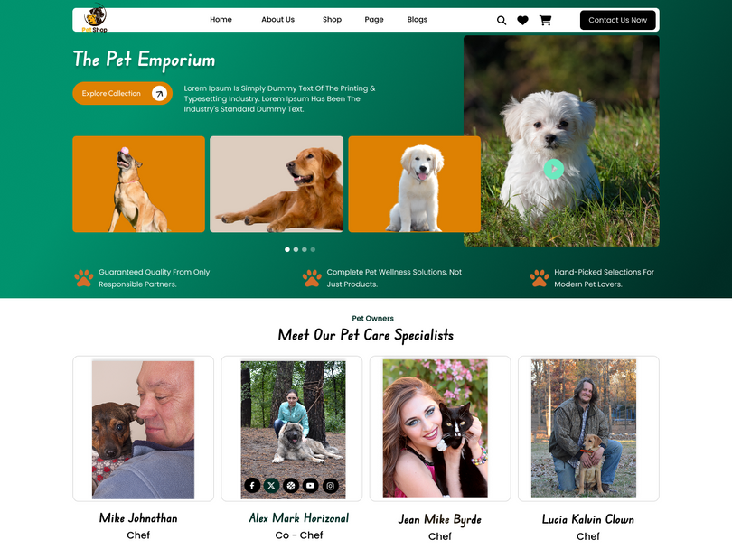 Free Pet WordPress Theme