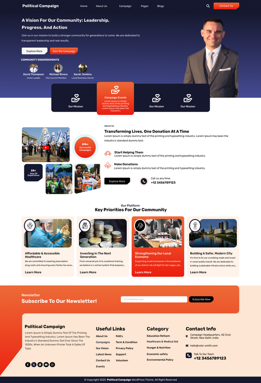 Free Political WordPress Theme
