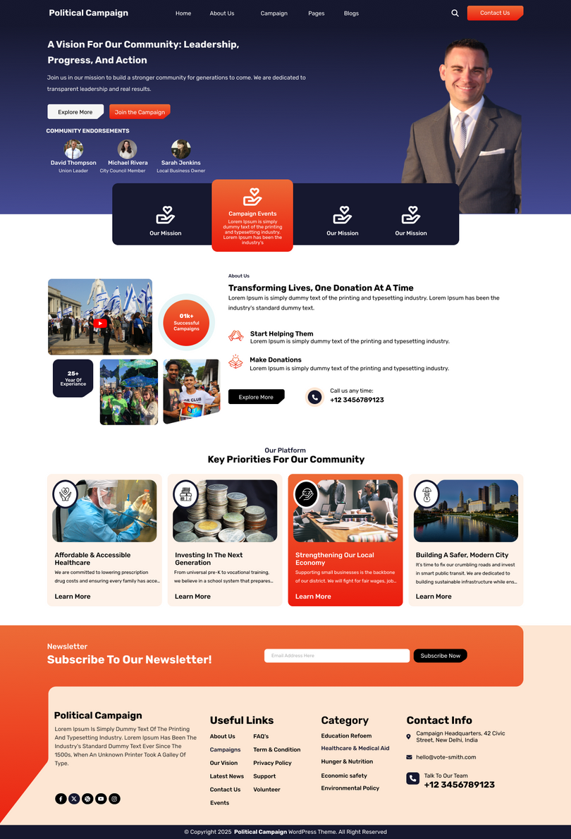 Free Political WordPress Theme