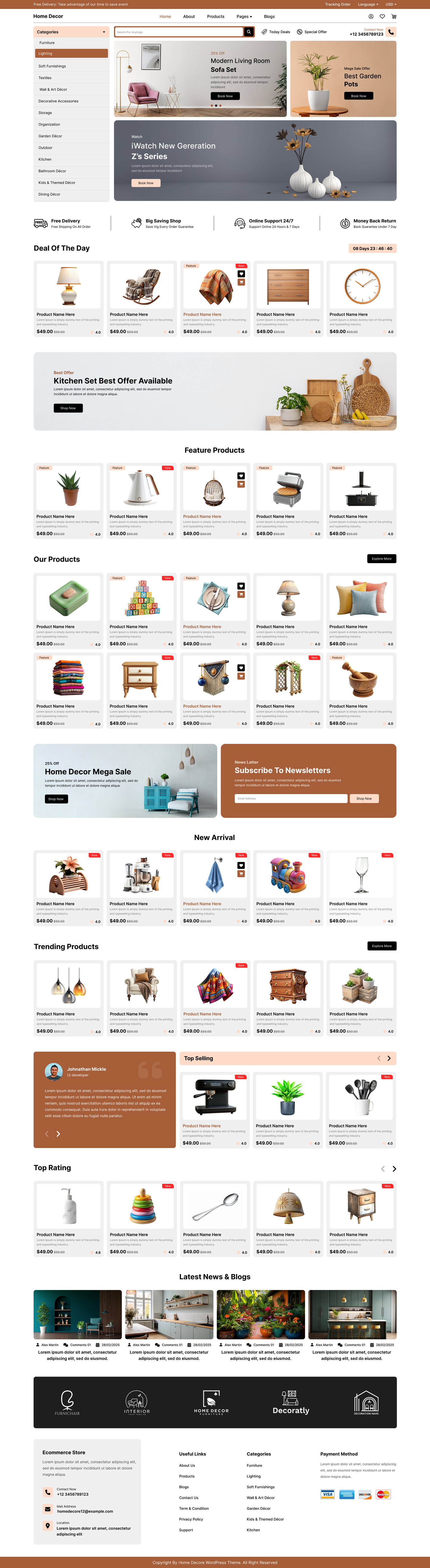 Home Decore WordPress Theme