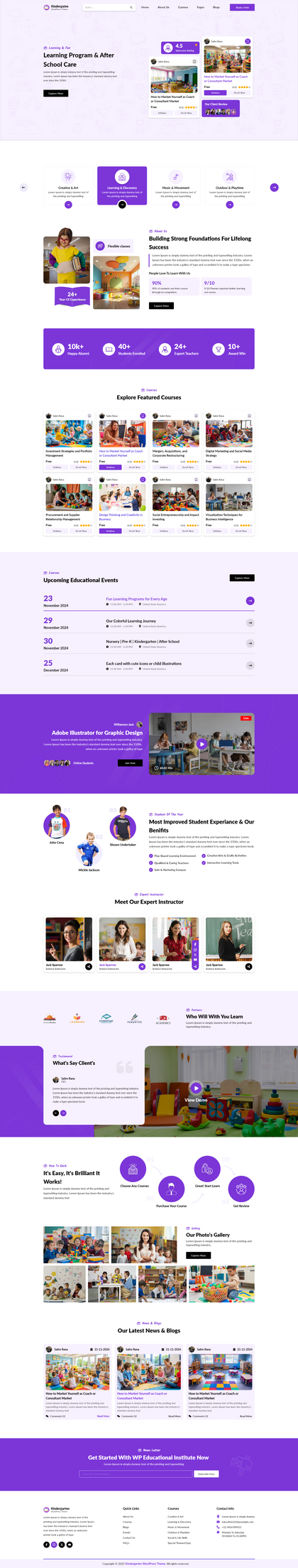 Kindergarten WordPress Theme