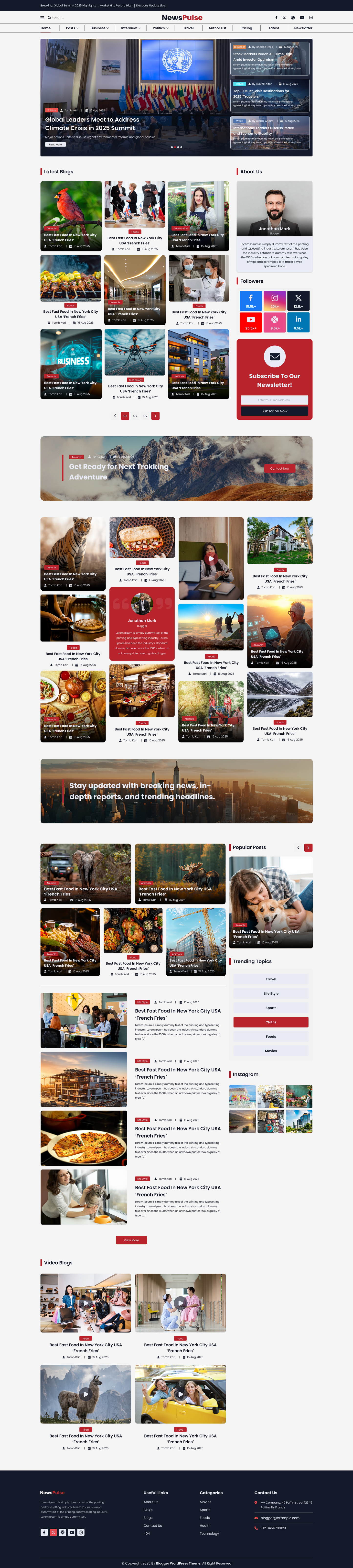 Magazine WordPress Theme