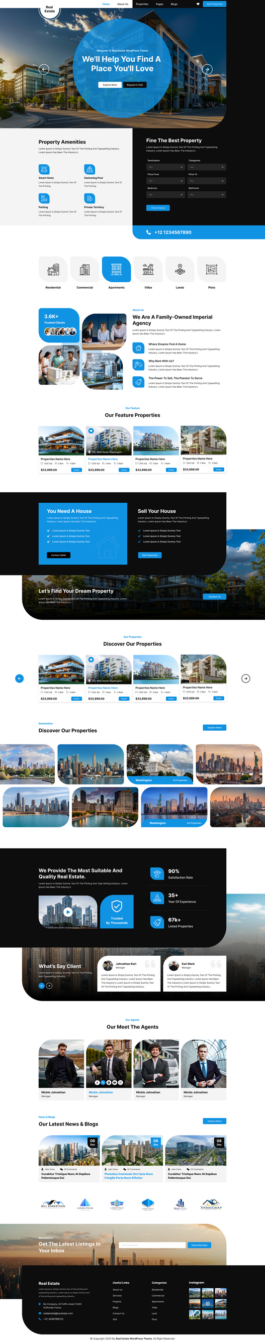 Real Estate WordPress Themes