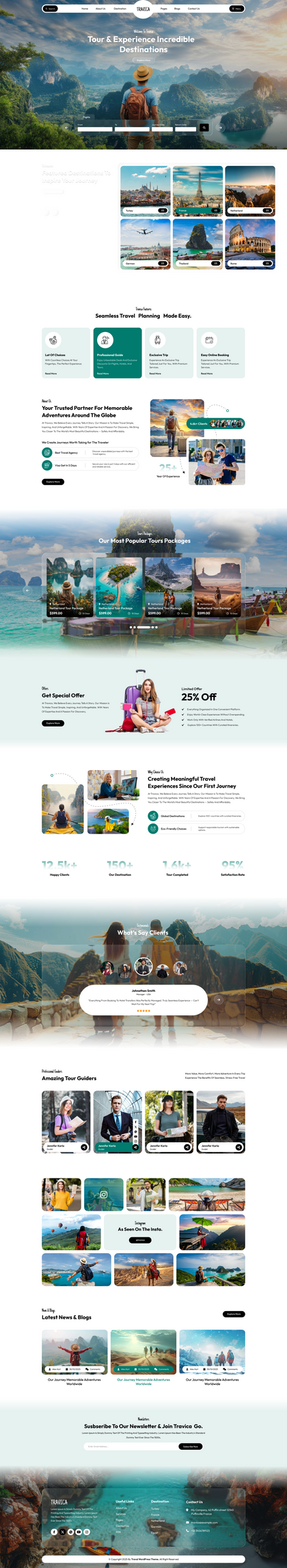 Travel Agency WordPress Theme